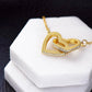 To My Beautiful Mom | Interlocking Hearts  Necklace