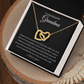 To My Beautiful Grandma  Interlocking Hearts Necklace