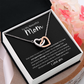 To My Beautiful Mom | Interlocking Hearts  Necklace