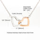 Gracias Mamá | Interlocking  Hearts Necklace | Mother's Day Gift