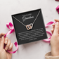 To My Beautiful Grandma  Interlocking Hearts Necklace