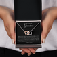 To My Beautiful Grandma  Interlocking Hearts Necklace