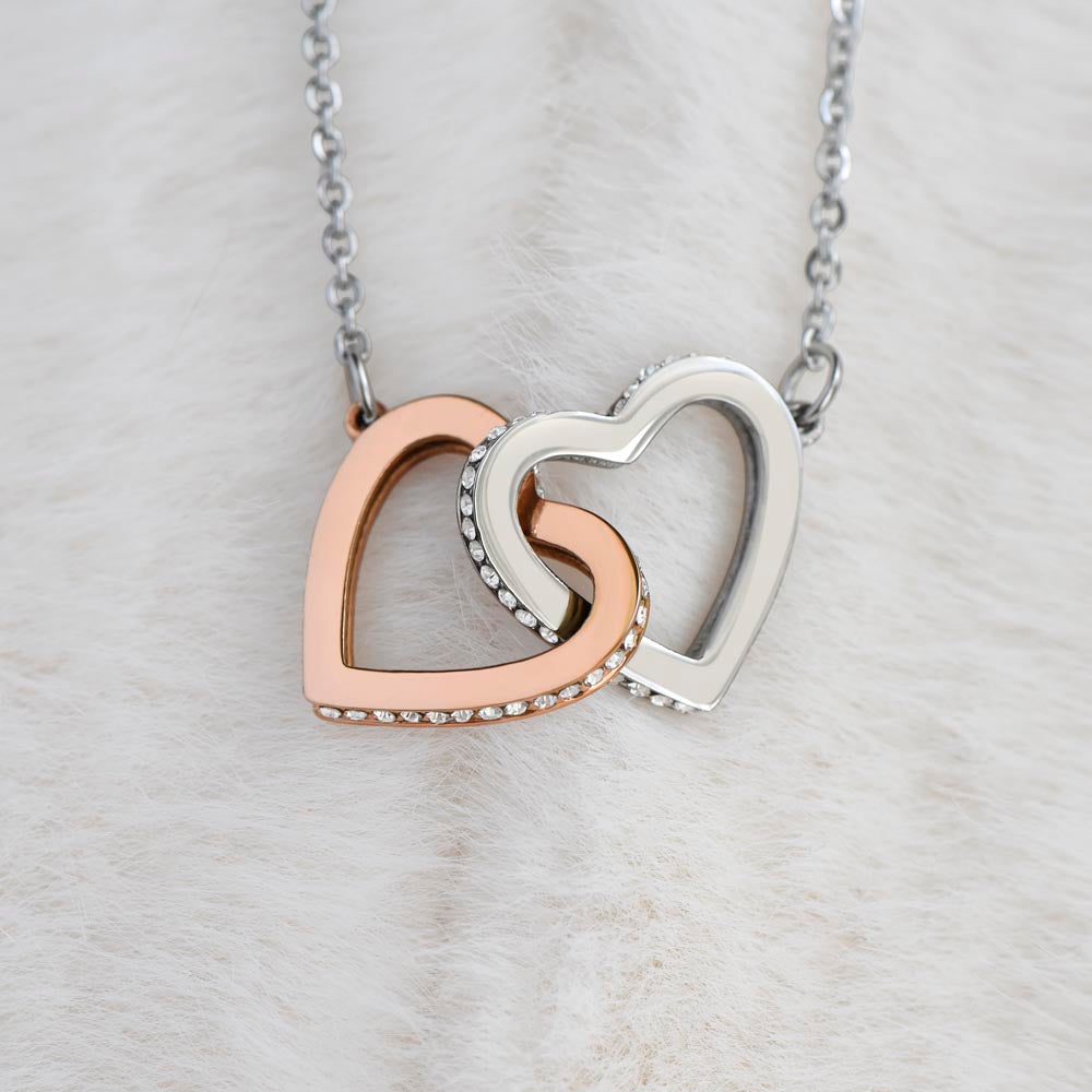To My Beautiful Grandma  Interlocking Hearts Necklace