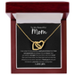 To My Beautiful Mom | Interlocking Hearts  Necklace