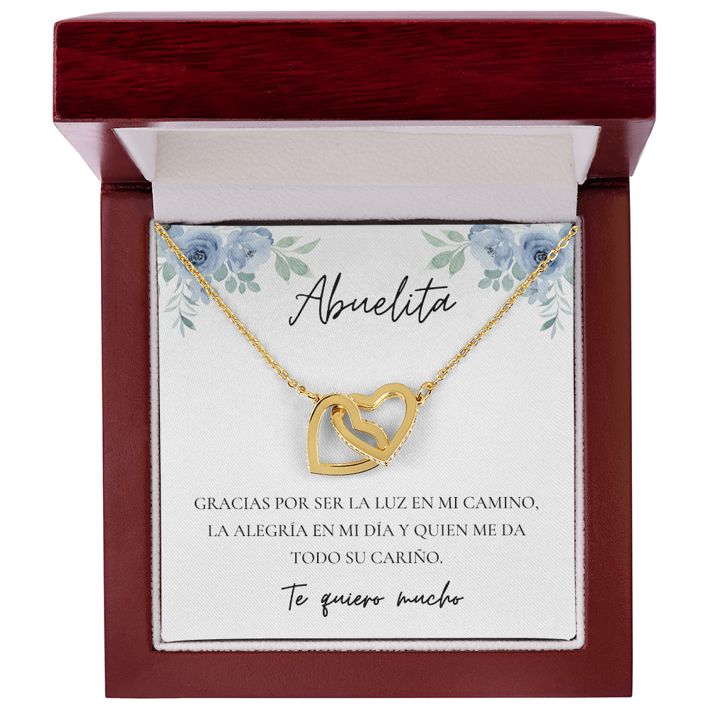 Abuelita Interlocking Hearts Necklace |  Abuela | Spanish  Grandma Mother's Day  Gift
