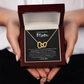To My Beautiful Mom | Interlocking Hearts  Necklace