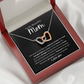 To My Beautiful Mom | Interlocking Hearts  Necklace