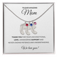 Personalized  Mommy Gift Baby Feet Necklace with Birthstone | Mother's Day Gift | Custom Kid Name