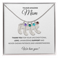 Personalized  Mommy Gift Baby Feet Necklace with Birthstone | Mother's Day Gift | Custom Kid Name