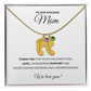 Personalized  Mommy Gift Baby Feet Necklace with Birthstone | Mother's Day Gift | Custom Kid Name