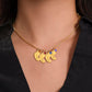 Personalized  Mommy Gift Baby Feet Necklace with Birthstone | Mother's Day Gift | Custom Kid Name