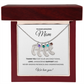 Personalized  Mommy Gift Baby Feet Necklace with Birthstone | Mother's Day Gift | Custom Kid Name