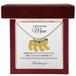 Personalized  Mommy Gift Baby Feet Necklace with Birthstone | Mother's Day Gift | Custom Kid Name