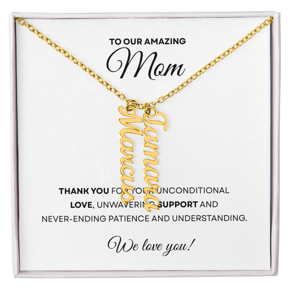 Multiple Name Necklace for Mom | Family  Necklace | Children Names Necklace| Mother's Day Gift