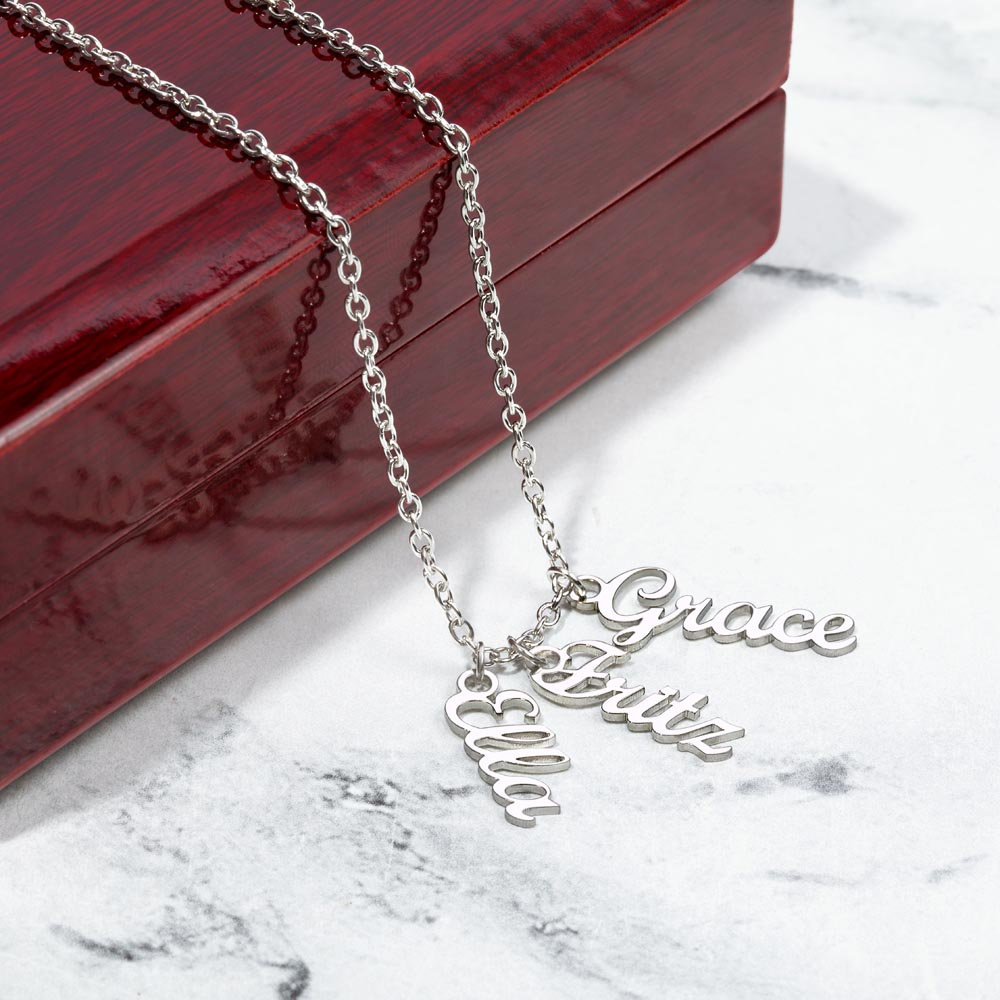 Multiple Name Necklace for Mom | Family  Necklace | Children Names Necklace| Mother's Day Gift