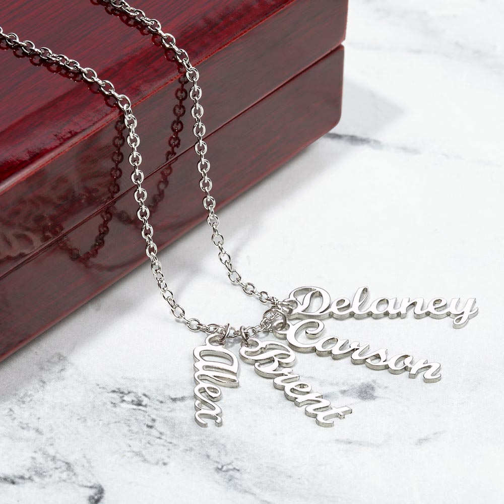 Multiple Name Necklace for Mom | Family  Necklace | Children Names Necklace| Mother's Day Gift