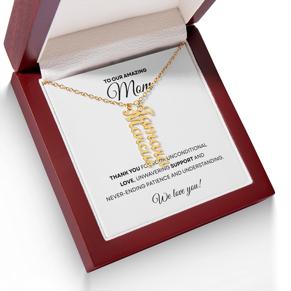 Multiple Name Necklace for Mom | Family  Necklace | Children Names Necklace| Mother's Day Gift