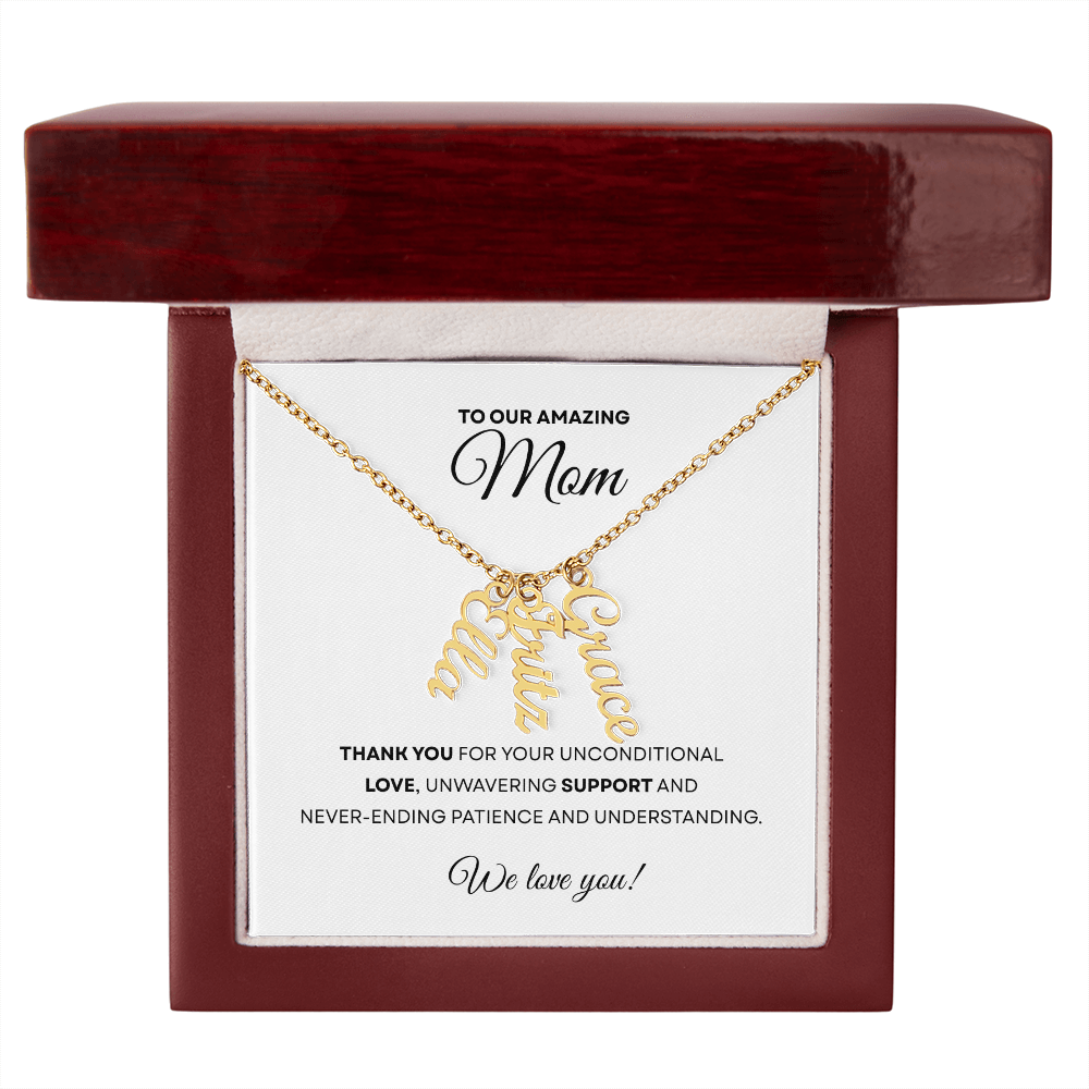 Multiple Name Necklace for Mom | Family  Necklace | Children Names Necklace| Mother's Day Gift