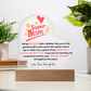 SuperMom | Love Your Daughter | Acrylic Plaque