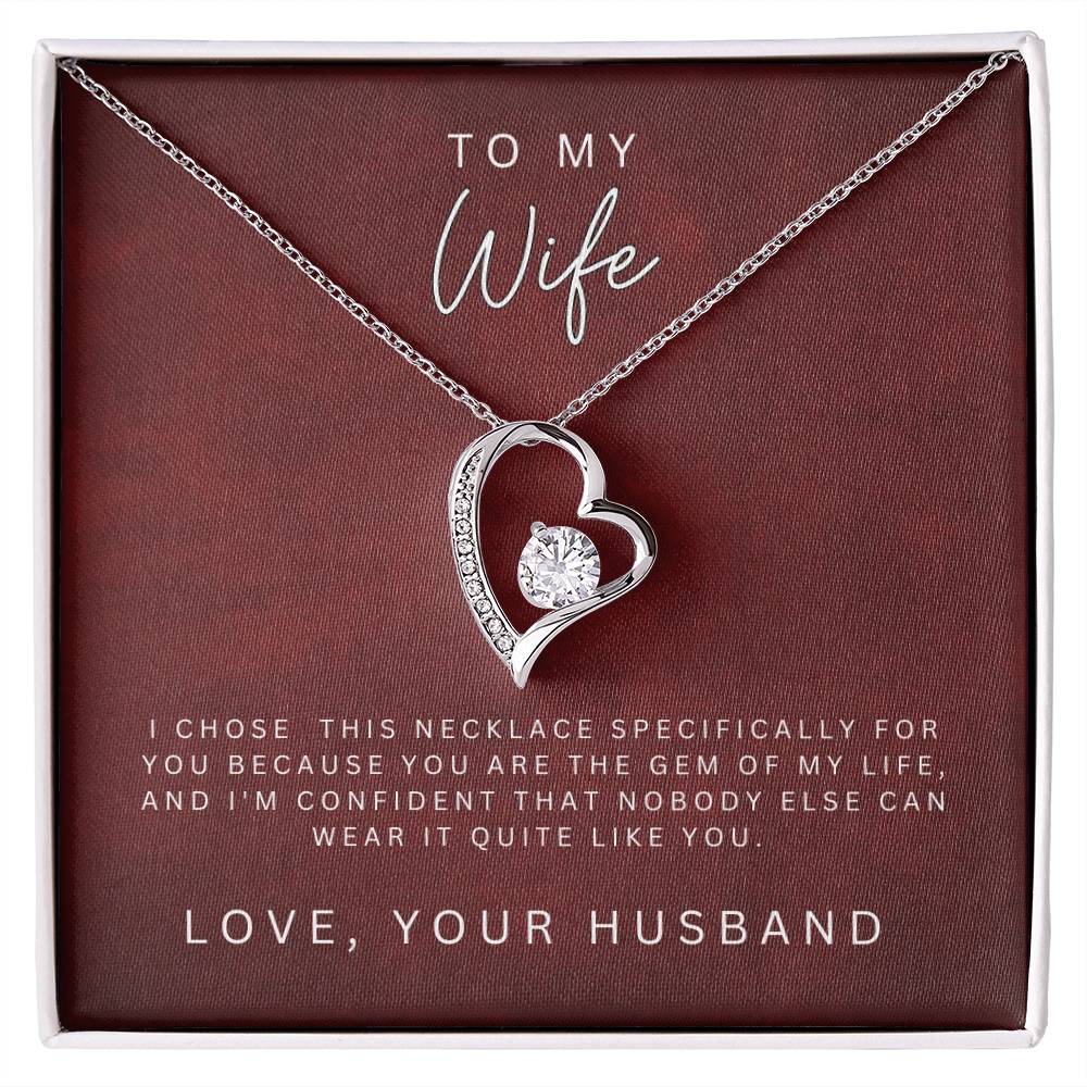 To My Wife Forever Love Necklace