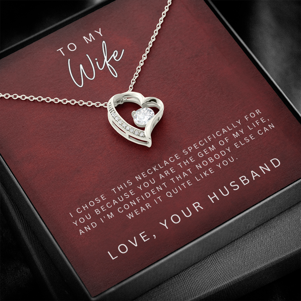 To My Wife Forever Love Necklace