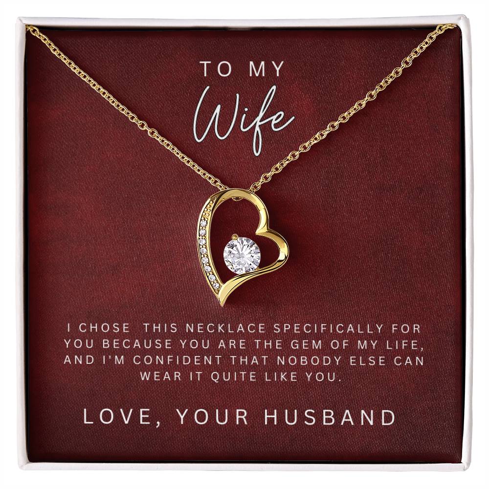 To My Wife Forever Love Necklace