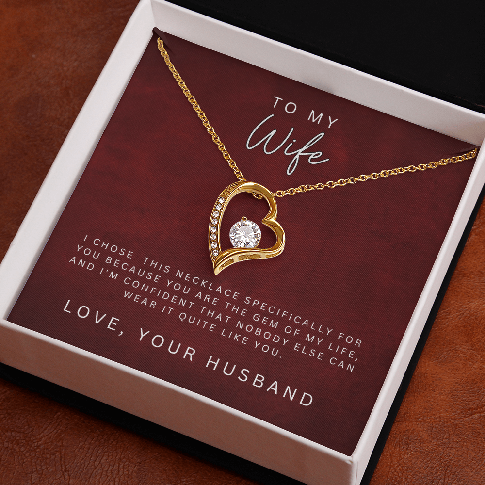 To My Wife Forever Love Necklace