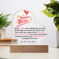 SuperMom | Love Your Daughter | Acrylic Plaque