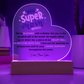 SuperMom | Love Your Son | Acrylic Plaque