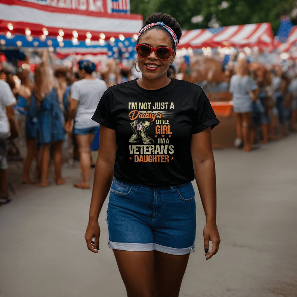 I'm A Veteran's Daughter T-Shirt |Daddy's little Girl Shirt