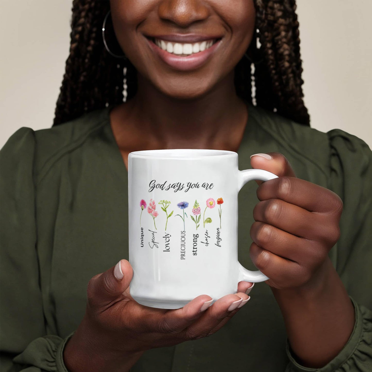 God Says  You Are | White Ceramic Mug Multiple Variants