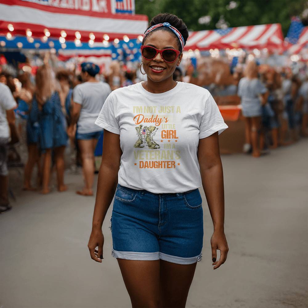I'm A Veteran's Daughter T-Shirt |Daddy's little Girl Shirt